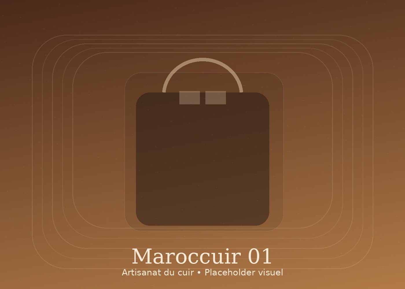 Sac artisanal premium maroccuir