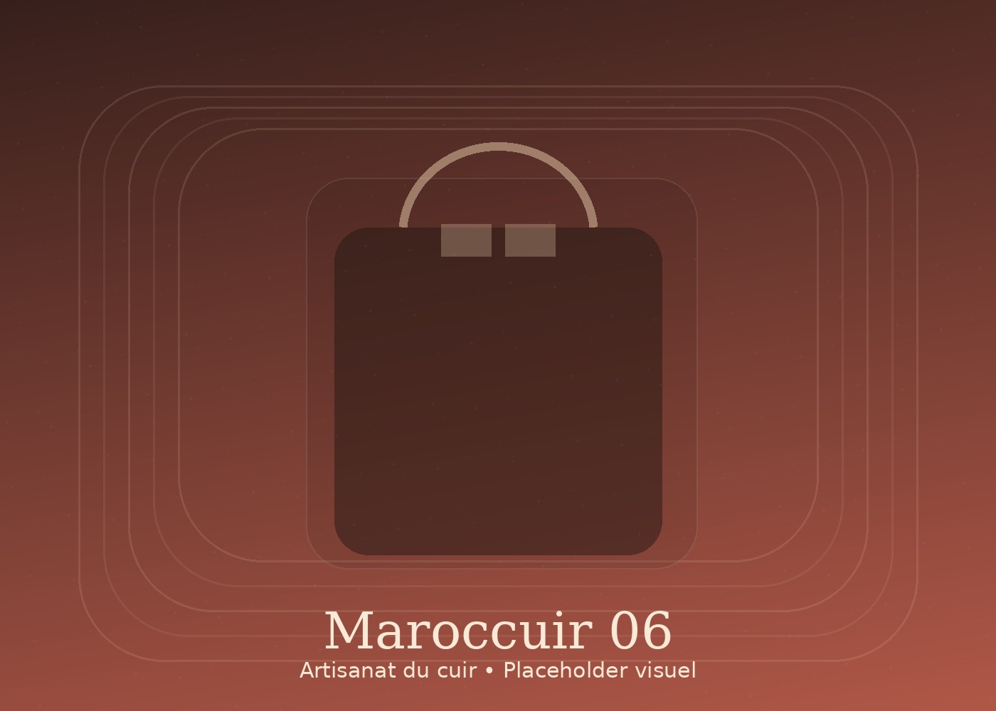 Pièce de voyage en cuir